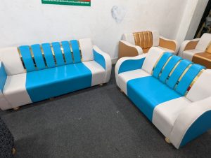 Sofa Set - Golden + Akashi Colour - 2+3 Seat
