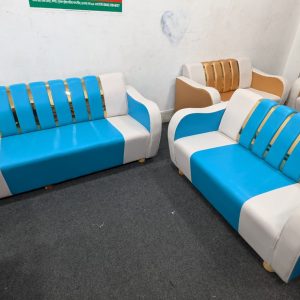 Sofa Set - Golden + Akashi Colour - 2+3 Seat