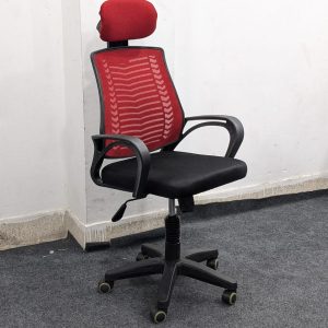 চায়না ম্যাশ চেয়ার - ফাইবার বডি - লাল কালার